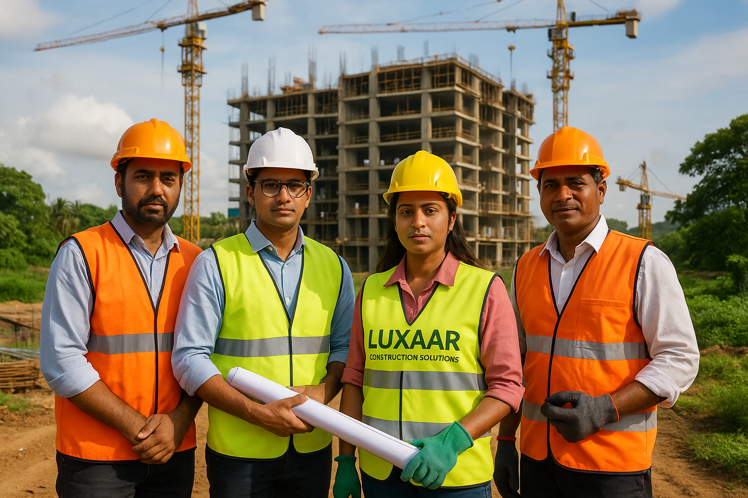 Luxaar construction team and projects